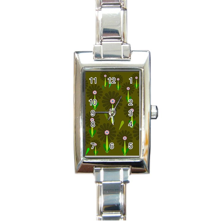 Zappwaits Rectangle Italian Charm Watch