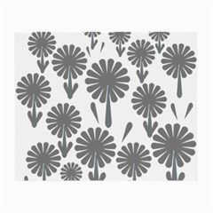 Zappwaits Flowers Black Small Glasses Cloth by zappwaits