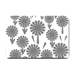 Zappwaits Flowers Black Small Doormat 