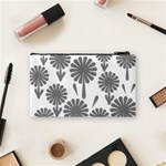 zappwaits flowers black Cosmetic Bag (Small) Back