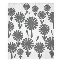 Zappwaits Flowers Black Shower Curtain 60  X 72  (medium)  by zappwaits