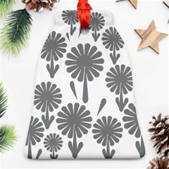 Zappwaits Flowers Black Ornament (bell) by zappwaits