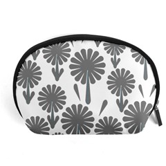 Zappwaits Flowers Black Accessory Pouch (large) by zappwaits