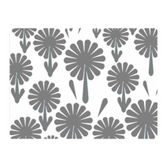 Zappwaits Flowers Black Double Sided Flano Blanket (mini)  by zappwaits