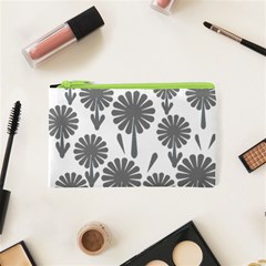 Zappwaits Flowers Black Cosmetic Bag (xs) by zappwaits