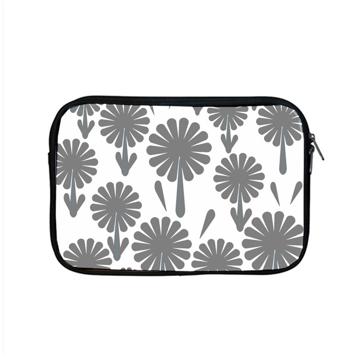 zappwaits flowers black Apple MacBook Pro 15  Zipper Case