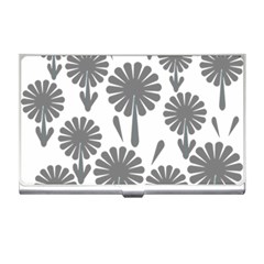 Zappwaits Flowers Black Business Card Holder by zappwaits