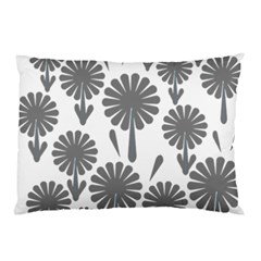 Zappwaits Flowers Black Pillow Case