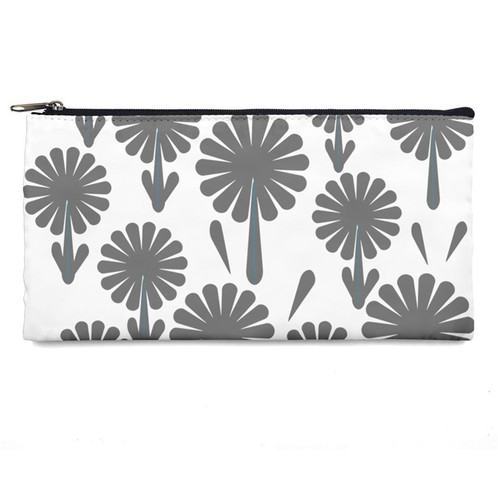 zappwaits flowers black Pencil Cases