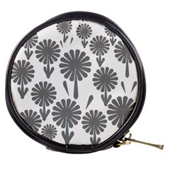 Zappwaits Flowers Black Mini Makeup Bag by zappwaits