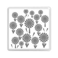 Zappwaits Flowers Black Memory Card Reader (square) by zappwaits