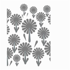 Zappwaits Flowers Black Small Garden Flag (two Sides) by zappwaits