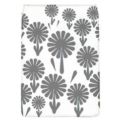 Zappwaits Flowers Black Removable Flap Cover (l) by zappwaits