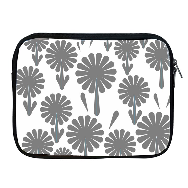 zappwaits flowers black Apple iPad 2/3/4 Zipper Cases