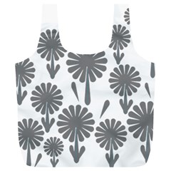 Zappwaits Flowers Black Full Print Recycle Bag (xl) by zappwaits