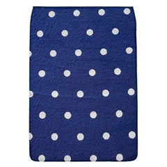 Navy Polka Dot Removable Flap Cover (l) by WensdaiAmbrose