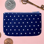 Navy Polka Dot Large Coin Purse Back