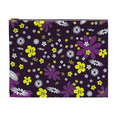 Buttercups & Violets Cosmetic Bag (xl) by WensdaiAmbrose