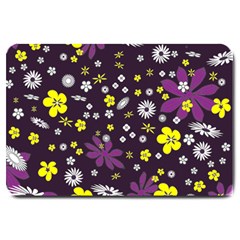 Buttercups & Violets Large Doormat  by WensdaiAmbrose