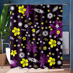 Buttercups & Violets Shower Curtain 60  X 72  (medium)  by WensdaiAmbrose