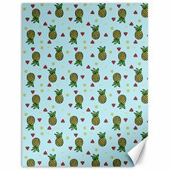 Pineapple Watermelon Fruit Lime Canvas 12  X 16  by Mariart