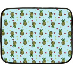 Pineapple Watermelon Fruit Lime Double Sided Fleece Blanket (mini)  by Mariart