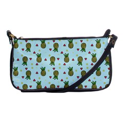 Pineapple Watermelon Fruit Lime Shoulder Clutch Bag by Mariart