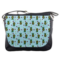 Pineapple Watermelon Fruit Lime Messenger Bag by Mariart