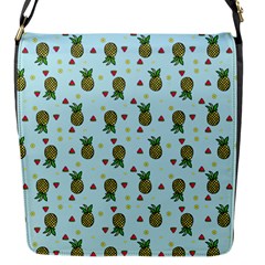 Pineapple Watermelon Fruit Lime Flap Closure Messenger Bag (s) by Mariart