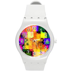 Too Square, Don t Care  Round Plastic Sport Watch (m) by WensdaiAmbrose