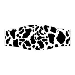 Black On White Cow Skin Stretchable Headband by LoolyElzayat