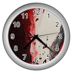 Armageddon Wall Clock (silver) by WILLBIRDWELL