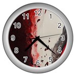 ARMAGEDDON Wall Clock (Silver) Front