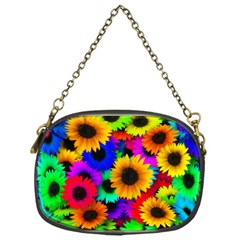 Sunflower Colorful Chain Purse (one Side) by Mariart