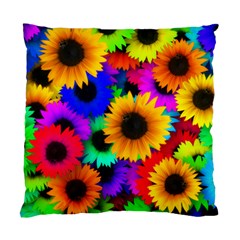 Sunflower Colorful Standard Cushion Case (one Side) by Mariart