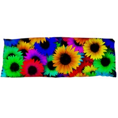 Sunflower Colorful Body Pillow Case (dakimakura) by Mariart