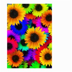 Sunflower Colorful Small Garden Flag (two Sides) by Mariart