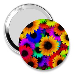 Sunflower Colorful 3  Handbag Mirrors by Mariart