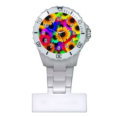 Sunflower Colorful Plastic Nurses Watch by Mariart