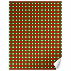 Lumberjack Plaid Buffalo Plaid Green Red Canvas 18  X 24  by Mariart