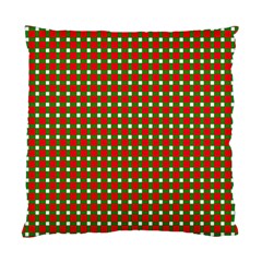 Lumberjack Plaid Buffalo Plaid Green Red Standard Cushion Case (one Side) by Mariart