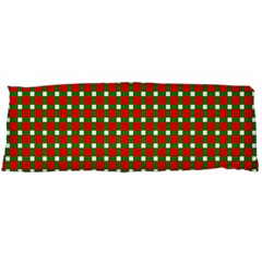 Lumberjack Plaid Buffalo Plaid Green Red Body Pillow Case (dakimakura) by Mariart