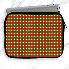 Lumberjack Plaid Buffalo Plaid Green Red Apple Ipad 2/3/4 Zipper Cases by Mariart