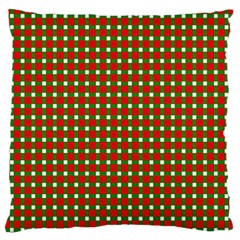 Lumberjack Plaid Buffalo Plaid Green Red Standard Flano Cushion Case (one Side) by Mariart