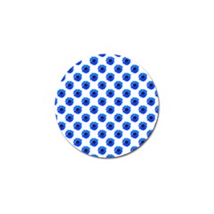 Sunflower Digital Paper Blue Golf Ball Marker (10 Pack) by Mariart