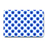 Sunflower Digital Paper Blue Small Doormat  24 x16  Door Mat