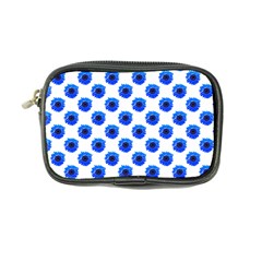 Sunflower Digital Paper Blue Coin Purse by Mariart