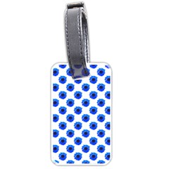 Sunflower Digital Paper Blue Luggage Tags (one Side)  by Mariart