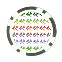 Yard Work Gardening Landscaping Poker Chip Card Guard (10 Pack)