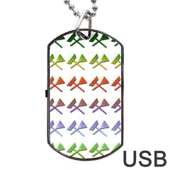 Yard Work Gardening Landscaping Dog Tag Usb Flash (two Sides) by Mariart